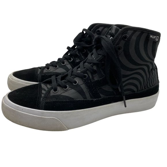 HUF worldwide mens skate high tops size 6 black skateboarding main image 4